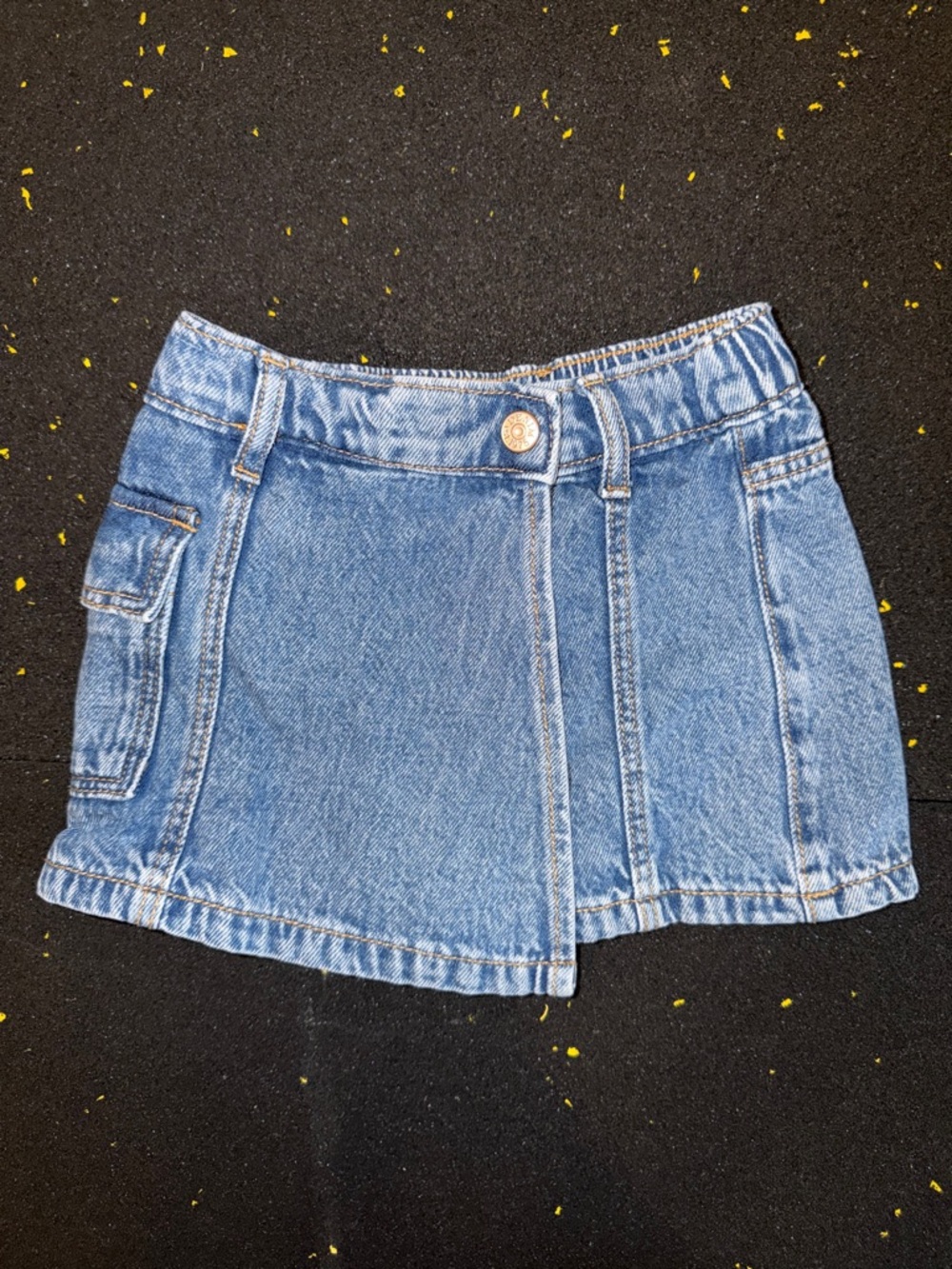 Zara Toddler Girls Light Blue Denim Skort